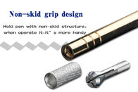 De met de hand gemaakte Kosmetische Pen van de het Hulpmiddel Gouden Handtatoegering van Wenkbrauwmicroblading