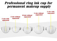 Witte Plastic de Inktkoppen van de Vingerring voor Permanente Make-uplevering