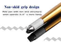 De permanente van de Pen Gouden Microblading van de Make-up Handtatoegering Bladen Handpiece