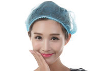 Beschikbare Haarbonnetten niet - geweven Steriele Kappen Blauwe Beschermende Medische Hoed