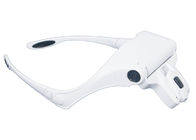 Van de witte Plastic LEIDENE van Tatoegeringstoebehoren de Beschermende brillen van de het Oogvergroting Lichtenhoofdband
