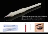 10G permanente Make-uphulpmiddelen om de Pen Beschikbare Wenkbrauw die van de 21 Bladnaald Pen in de schaduw stelt