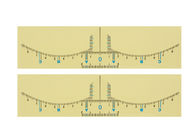 Tatoegeringstoebehoren die de Transparante Sticker van de Wenkbrauwheerser voor Wenkbrauwenvorm meten