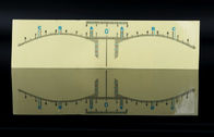 De plastic Transparante Sticker van de Wenkbrauwheerser voor Meting/Microblading-Wenkbrauwenhulpmiddel