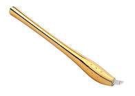 De gouden Hulpmiddelen van de Luxe Permanente Make-up, het Handmicroblading-Type van Pen#14 #17 #18U Blad