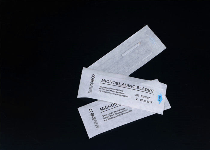 Permanente Make-up 9 # Blad 0.25mm van Speldmicroblading Naald met Partij. Nr en Datum